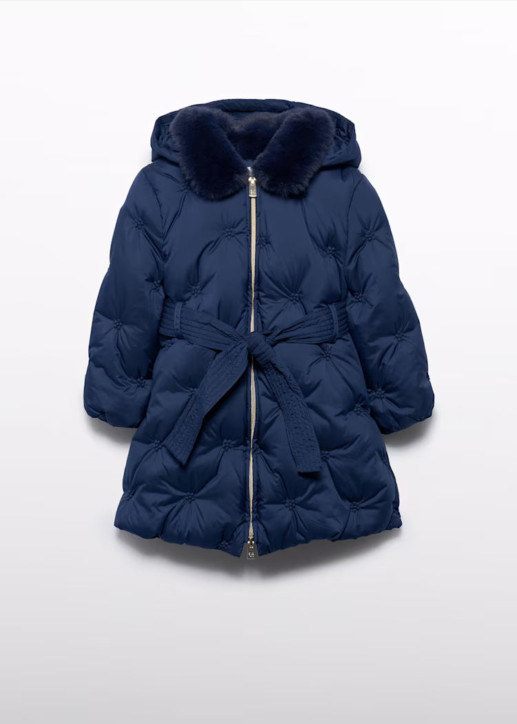 ABEL& LULA: EMBROIDERED QUILTED JACKET FOR GIRLS