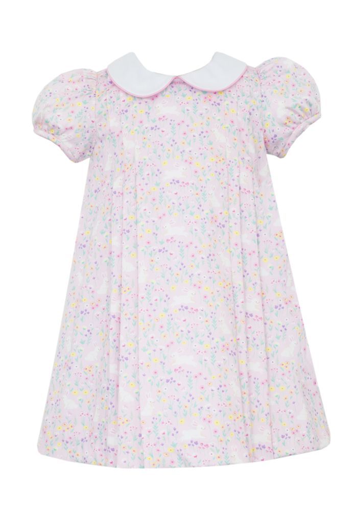Floral Pink Easter Bunny Dress