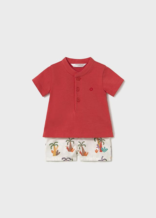 MAYORAL: BOYS PALM TREES SHORT SET