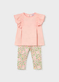 Mayoral: Girls printed leggings and t-shirt set