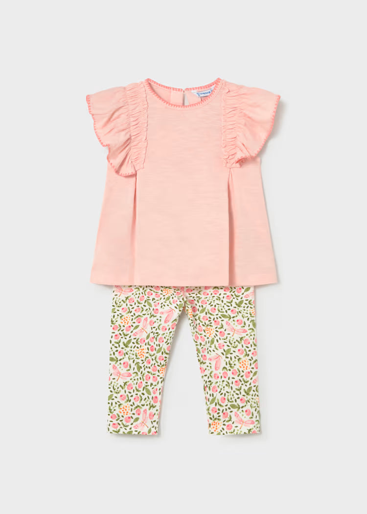 Mayoral: Girls printed leggings and t-shirt set