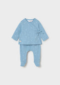 Mayoral: Newborn leggings and t-shirt set with bow