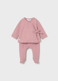 Mayoral: Newborn leggings and t-shirt set with bow