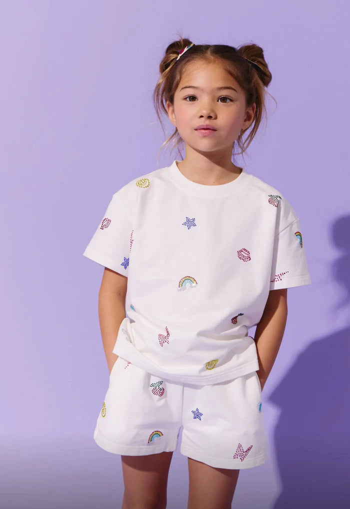 Lola and The Boys: Crystal Doodle Short Set (Crystal-Doodle-Short-Set)