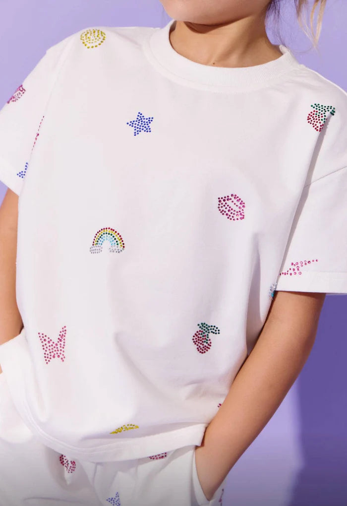Lola and The Boys: Crystal Doodle Short Set (Crystal-Doodle-Short-Set)