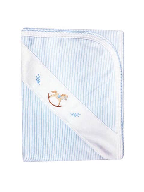 Baby Threads: Rocking Horse Puma Cotton Baby Blanket