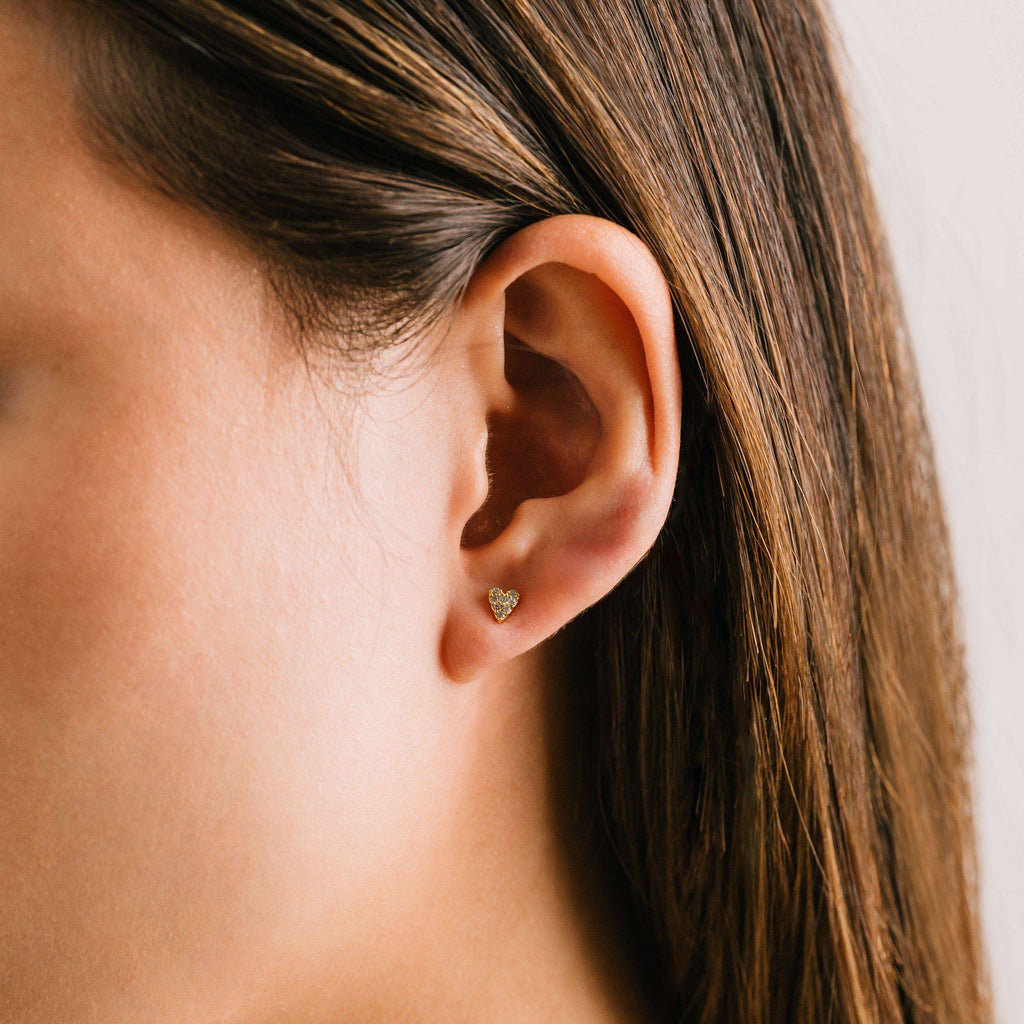 Flutter Heart Studs