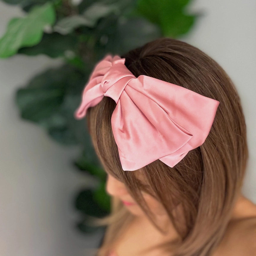 ELLISON + YOUNG : SATIN BOW CROWN HEADBAND