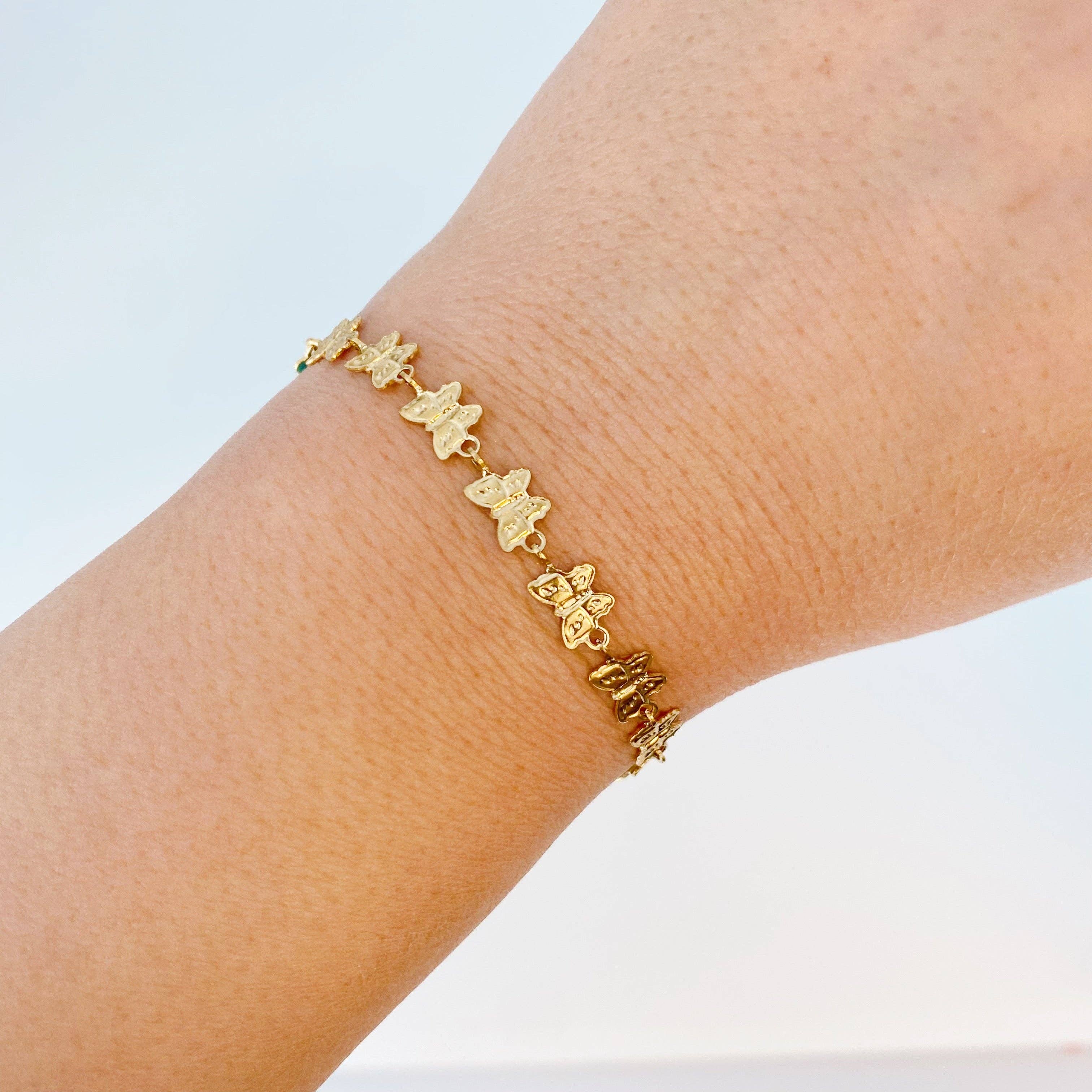 ELLISON+YOUNG: Linked Butterflies Bracelet