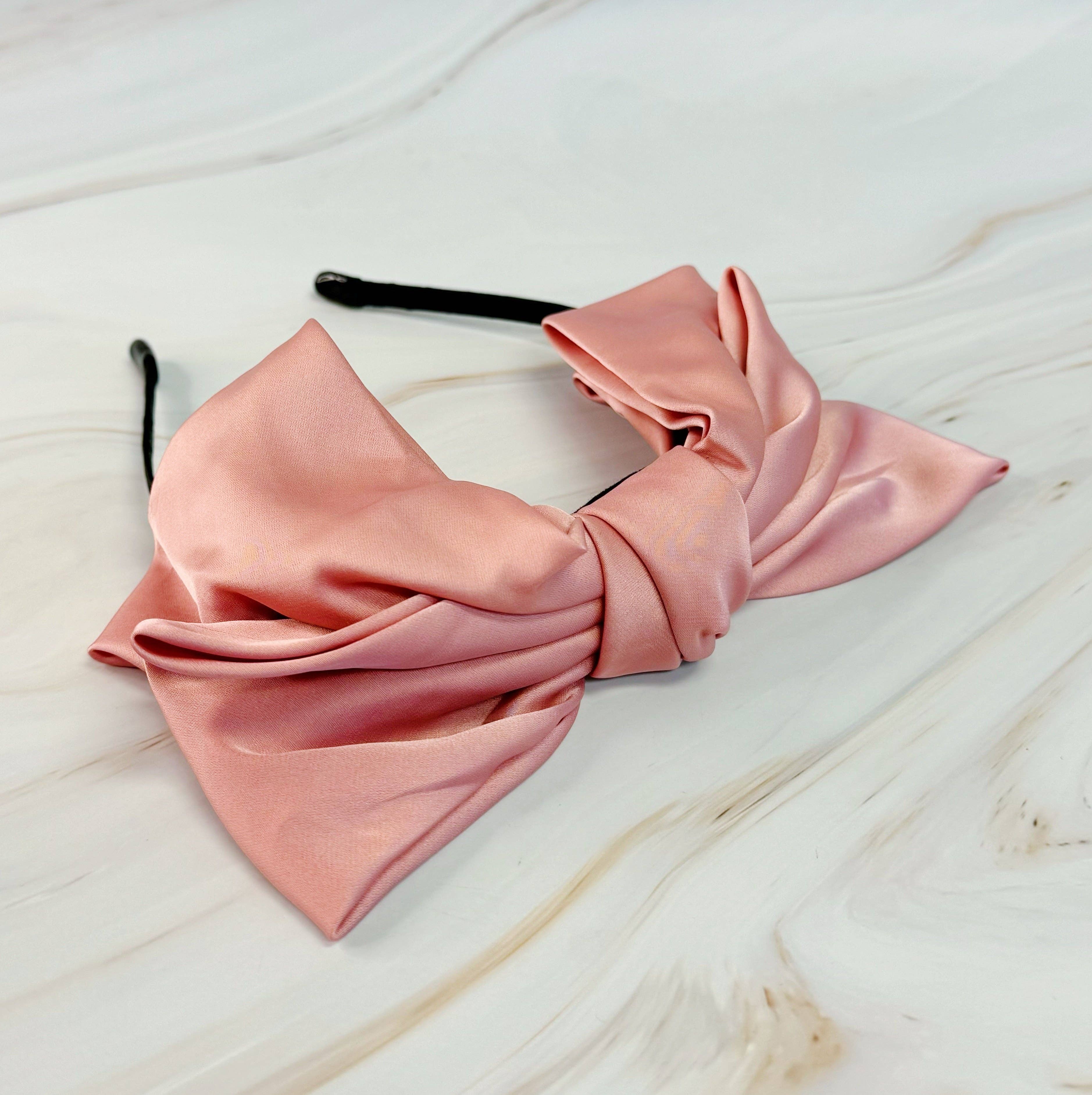 ELLISON+YOUNG: Satin Bow Crown Headband