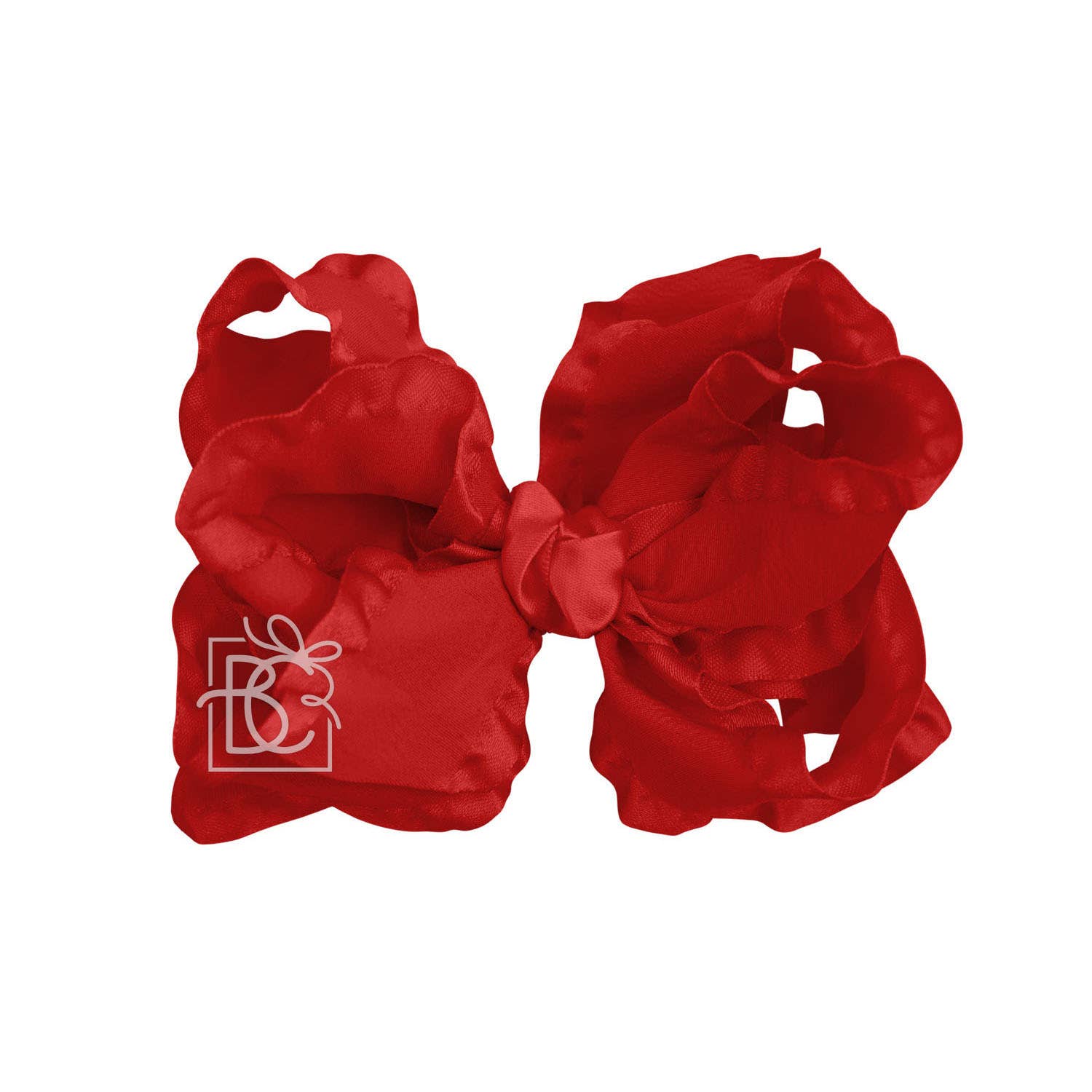 BEAUTIFUL CREATIONS: DOUBLE RUFFLE BOW ON CLIP