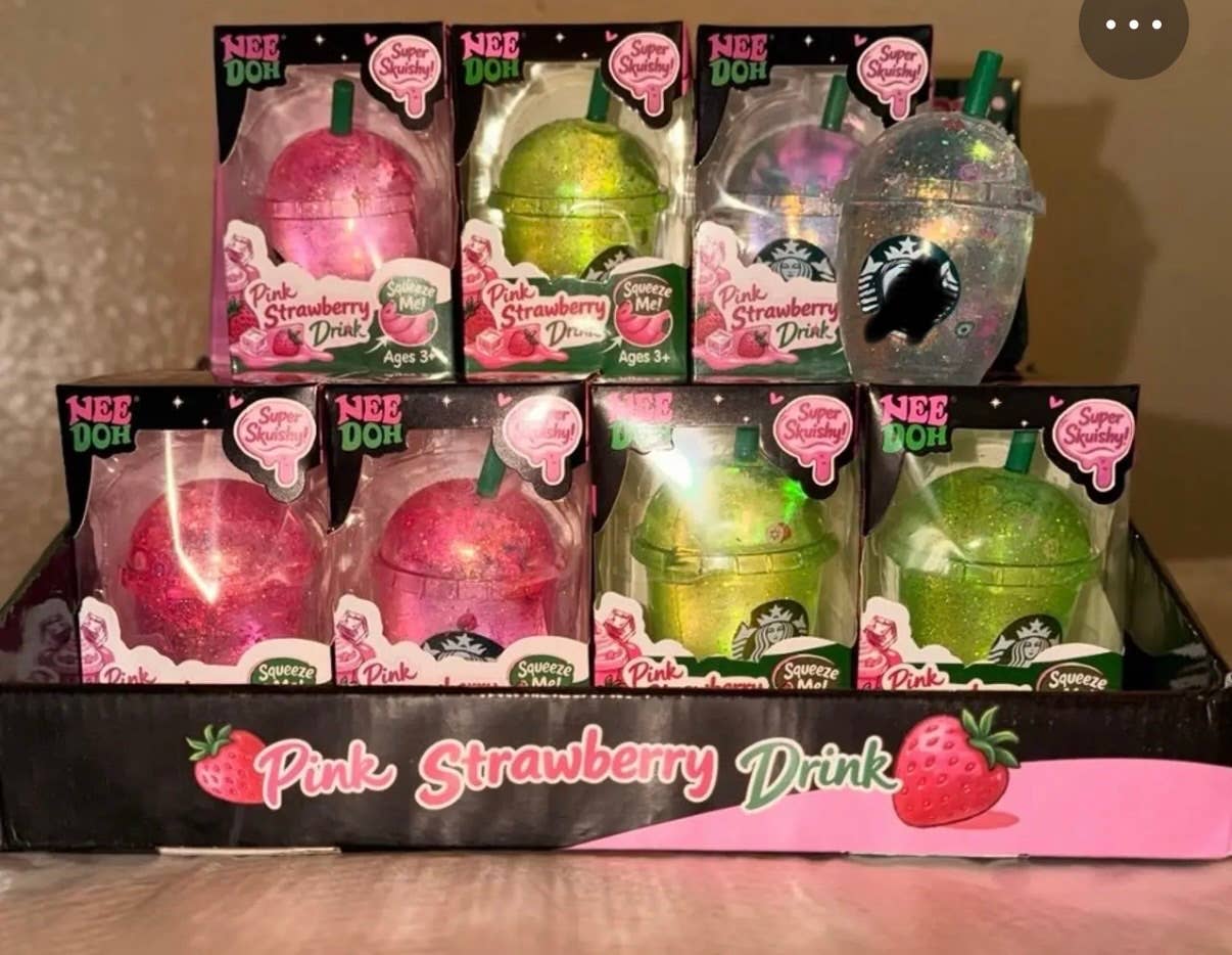 Glitter Drink Starbuck Cup Squishy Toy –  Super Soft large