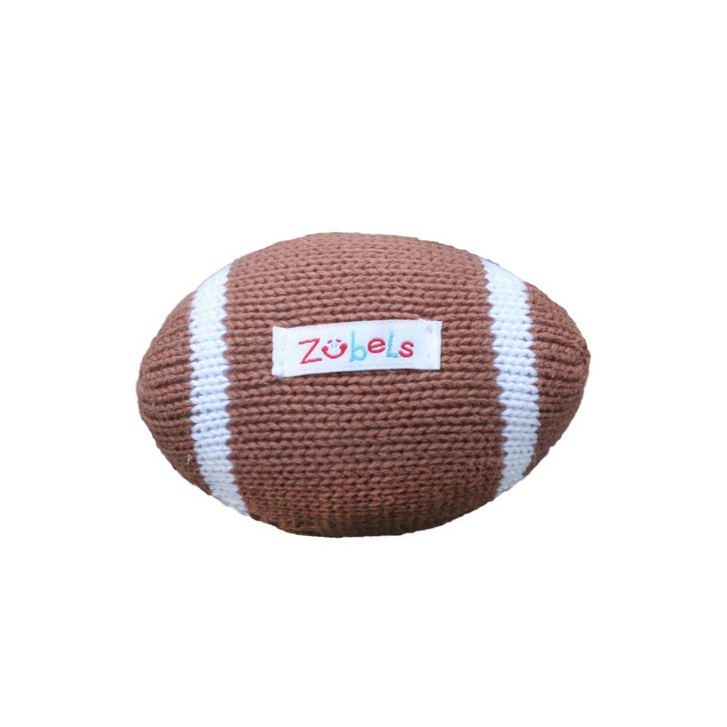 ZUBELS: Football Knit Rattle