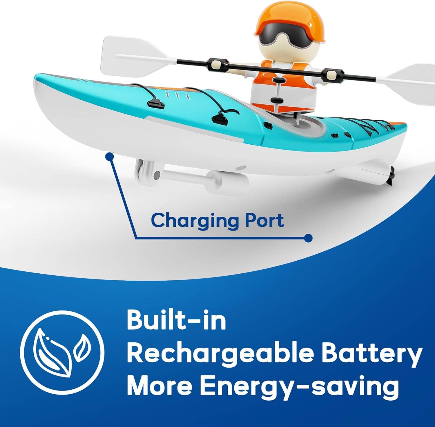 Remote Control Kayak Paddler - Boat Water Racer Kids Toy