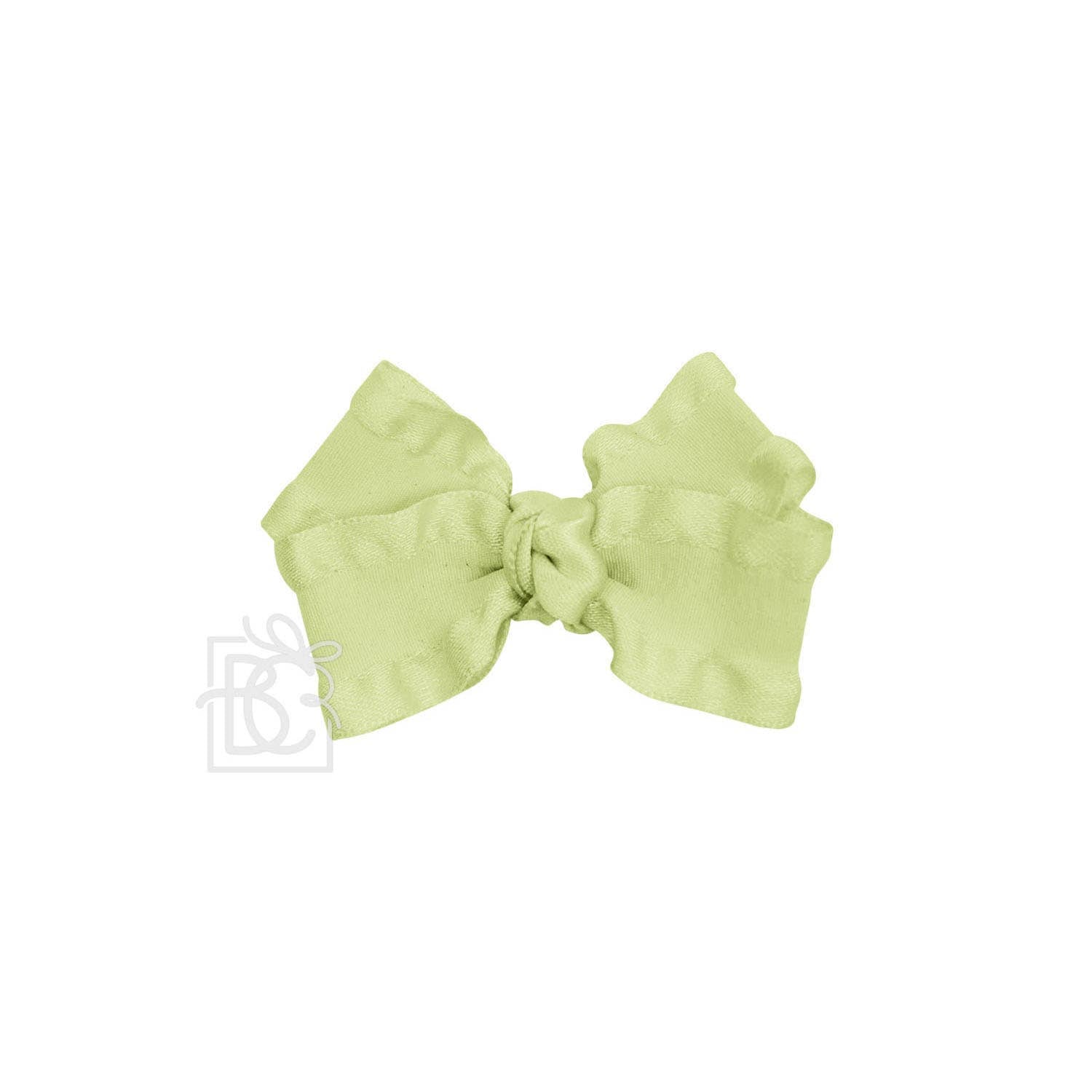 BEAUTIFUL CREATIONS: DOUBLE RUFFLE BOW ON CLIP