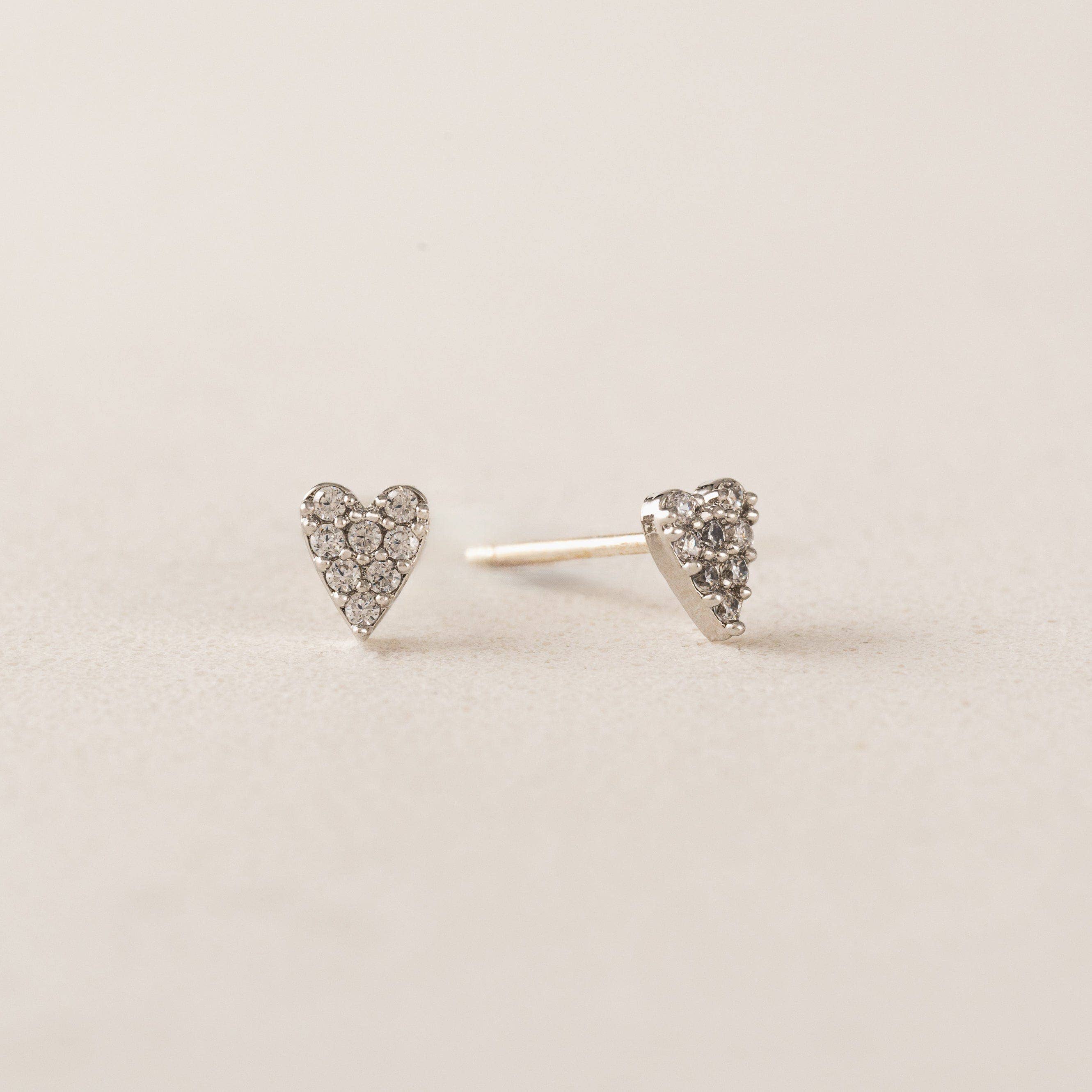 Flutter Heart Studs