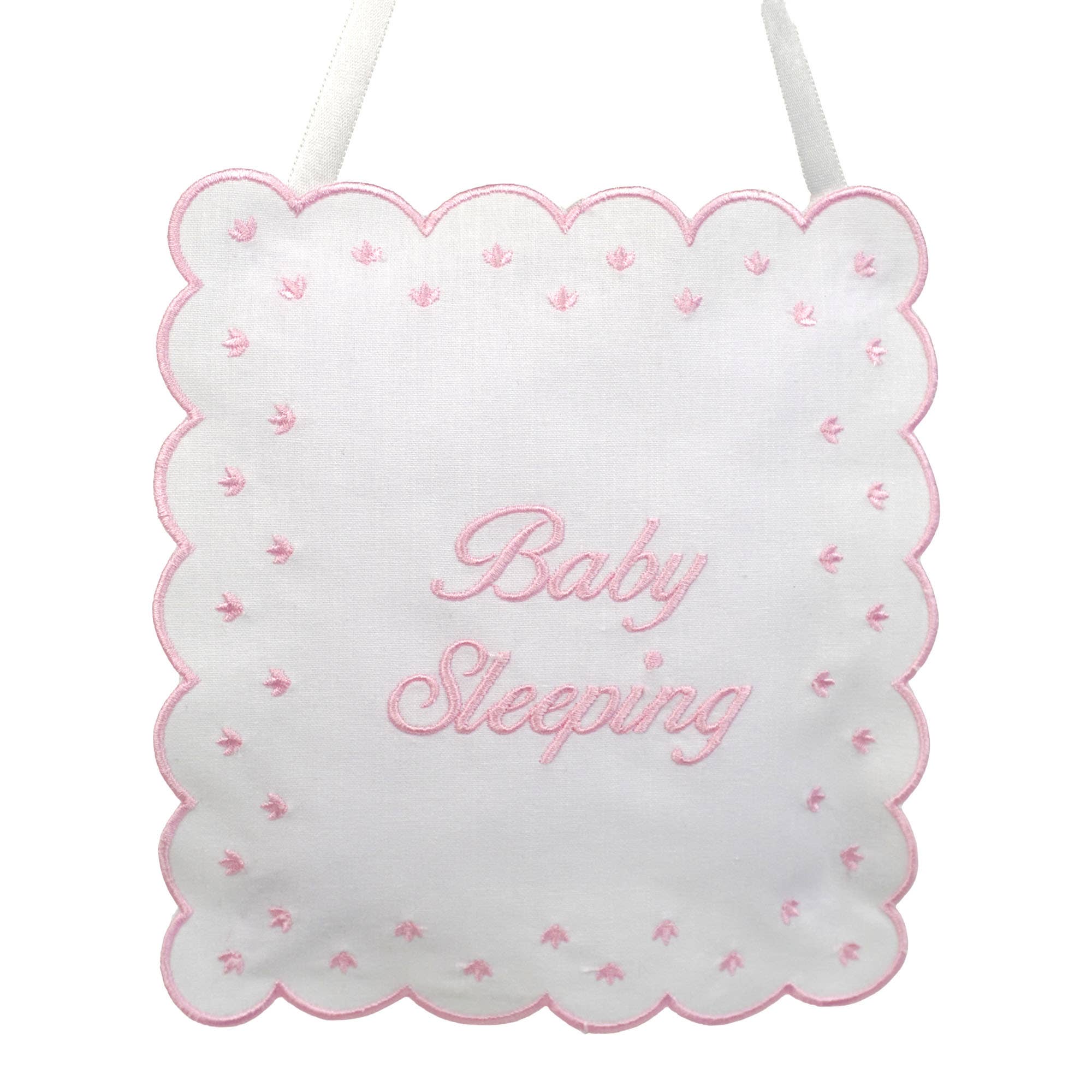 Linen Baby Sleeping Sign Pillow