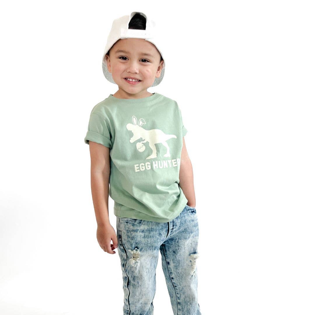 Sweet Wink: Egg Hunter Easter Short Sleeve T-Shirt -Toddler Boys Clothes