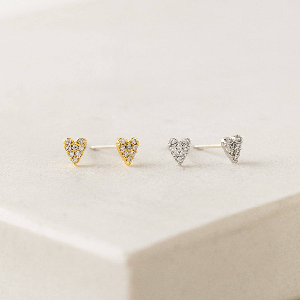Flutter Heart Studs