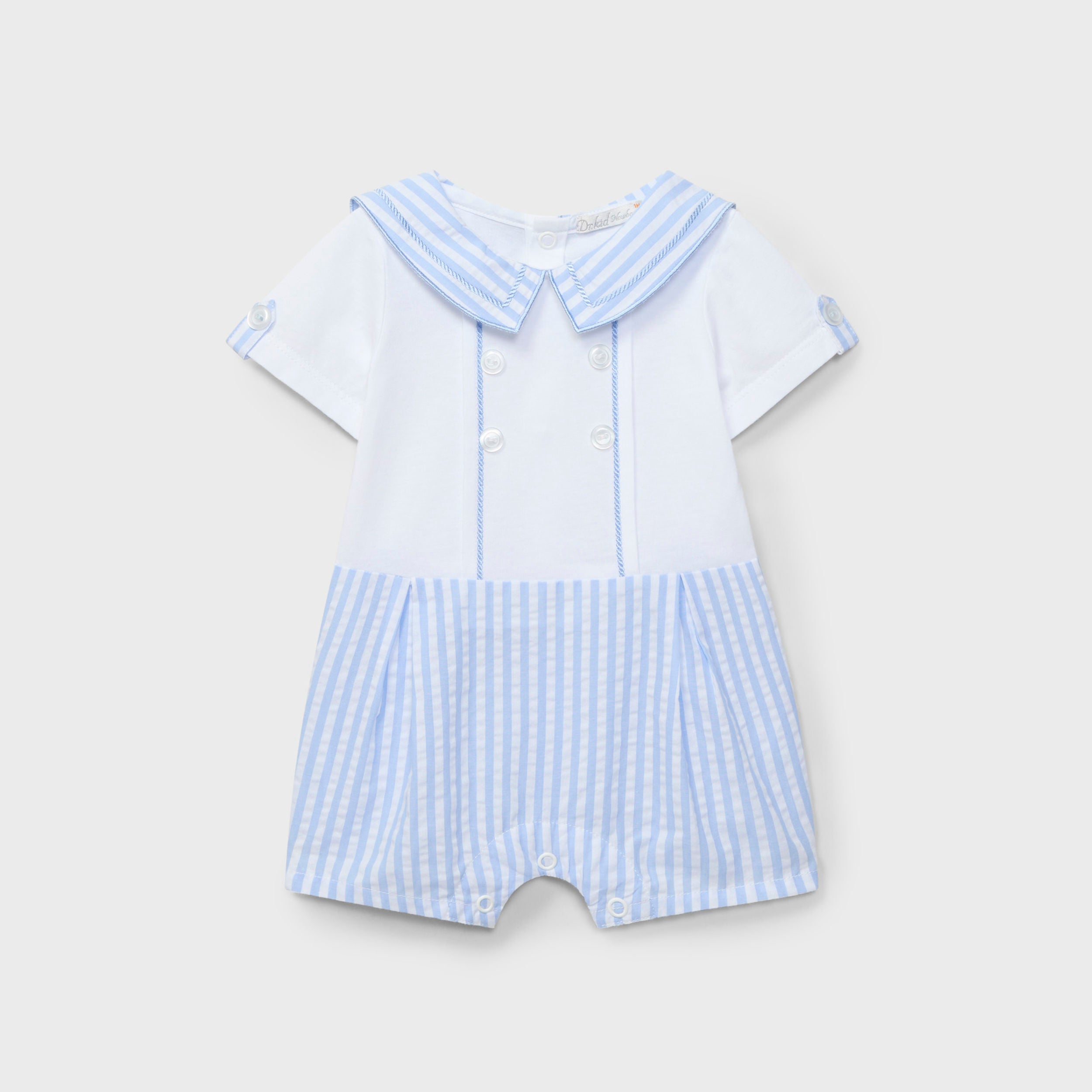 Blue Striped Romper