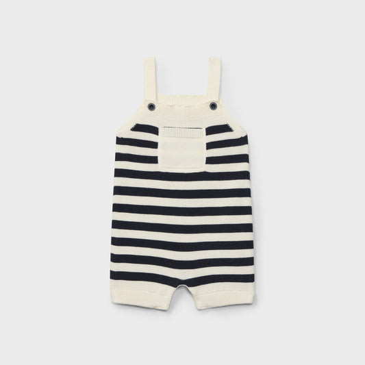 Navy Blue Knit Romper