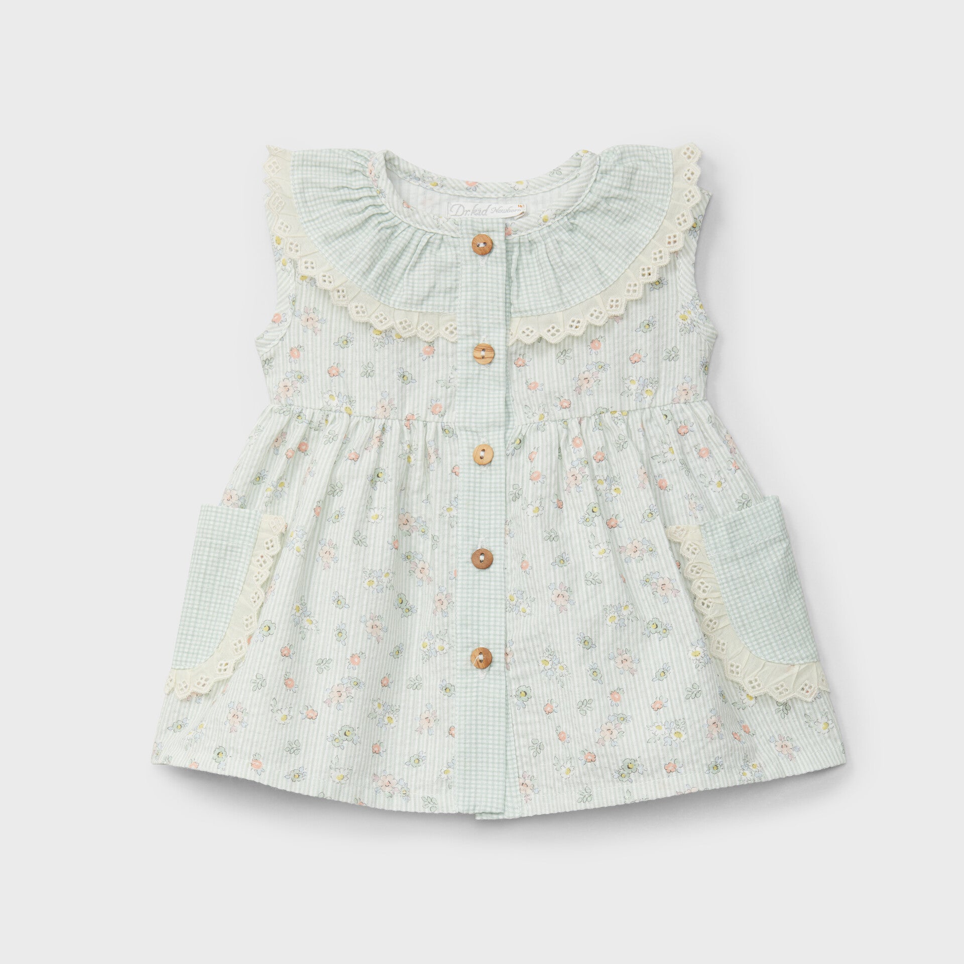 Mint Floral Dress