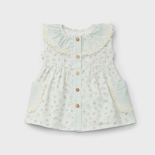 Mint Floral Dress