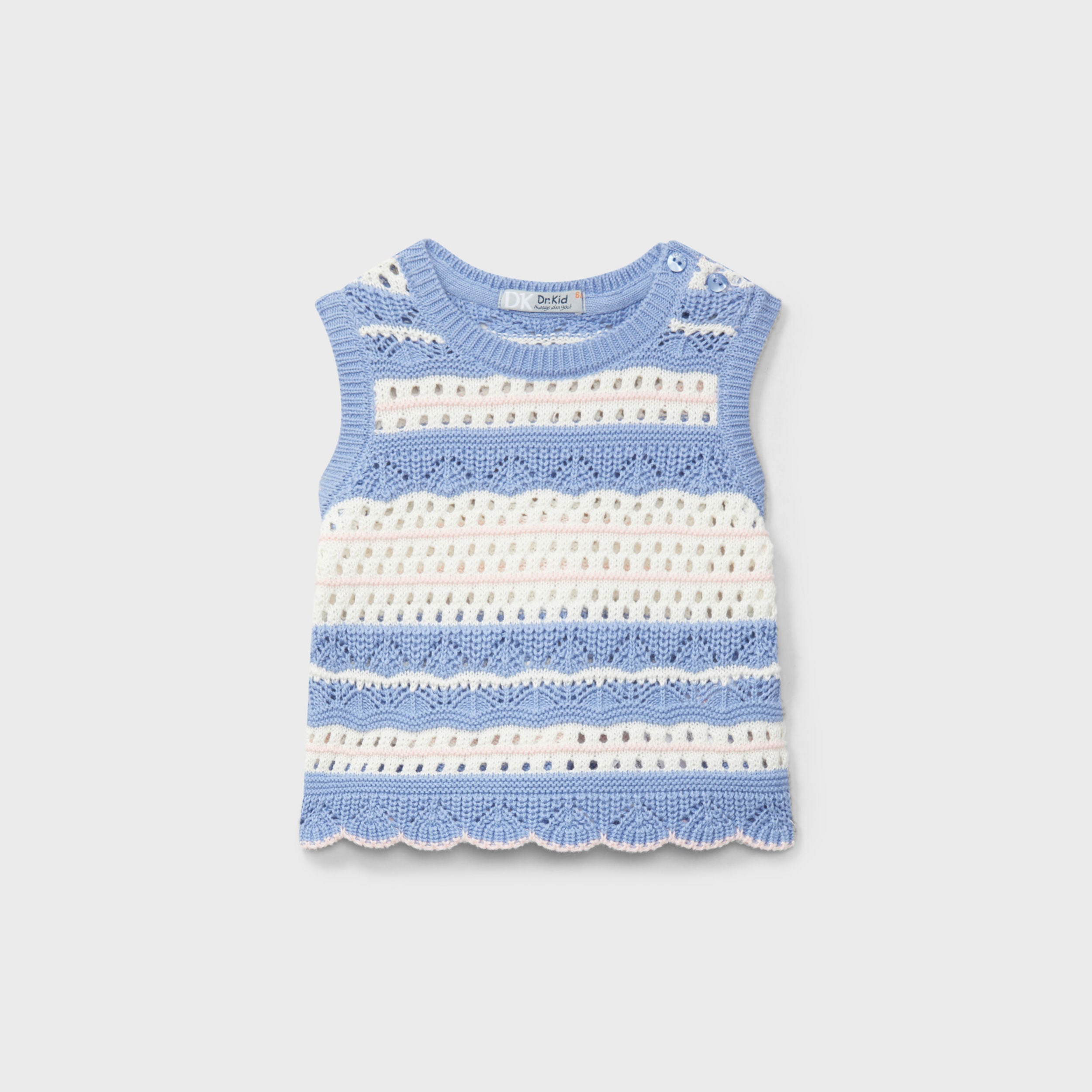 DR. KID : Blue Knit Blouse