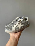 Silver Glitter White Star