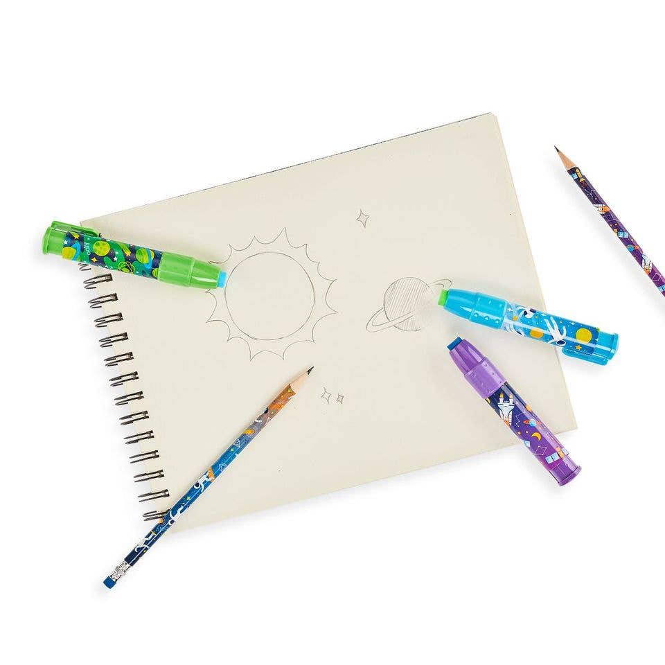 Astronaut: ClickIt Erasers (Assorted Tub of 24 Units)