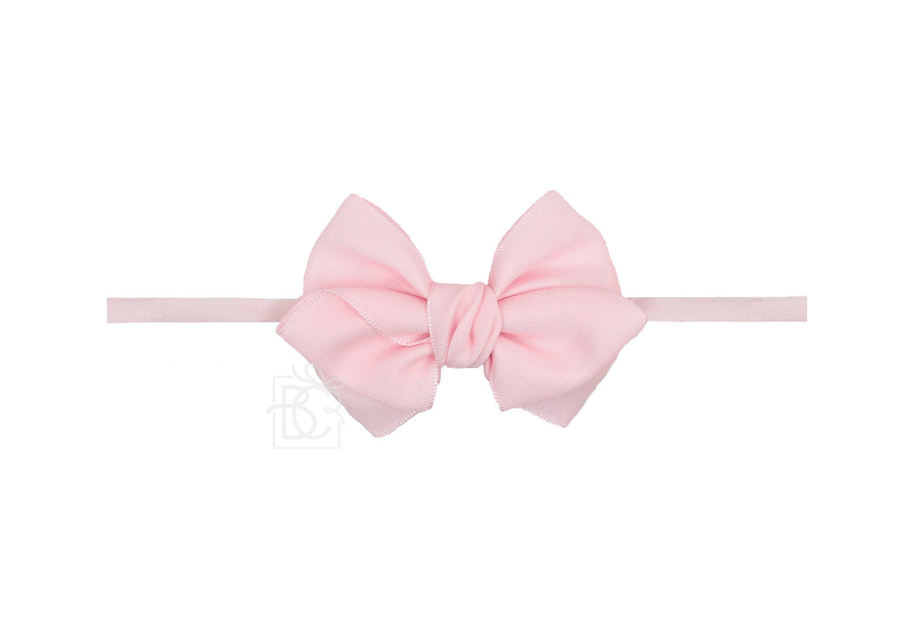 BEAUTIFUL CREATIONS: 1/4" PANTYHOSE HEADBAND W/ MINI EURO BOW