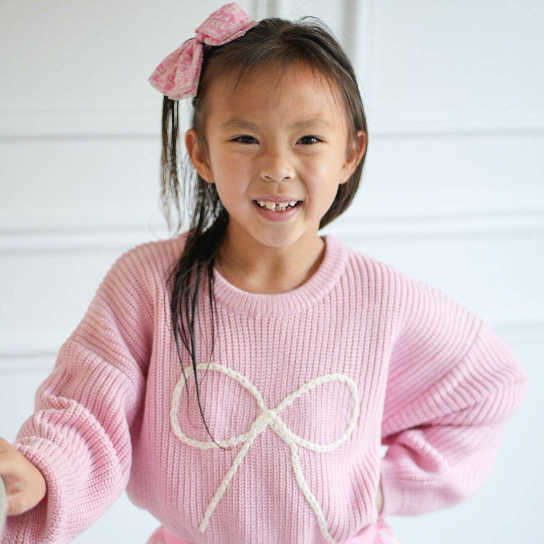 SWEET WINK : Bow Yarn Knit Sweater