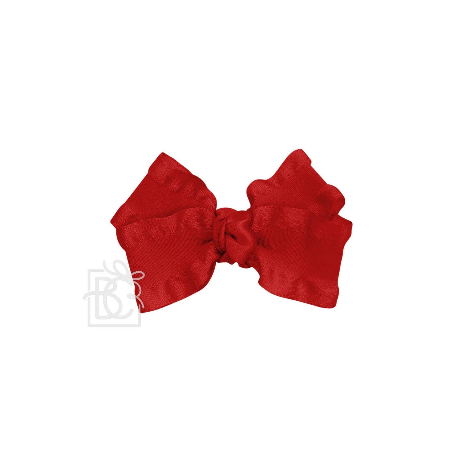 BEAUTIFUL CREATIONS: DOUBLE RUFFLE BOW ON CLIP