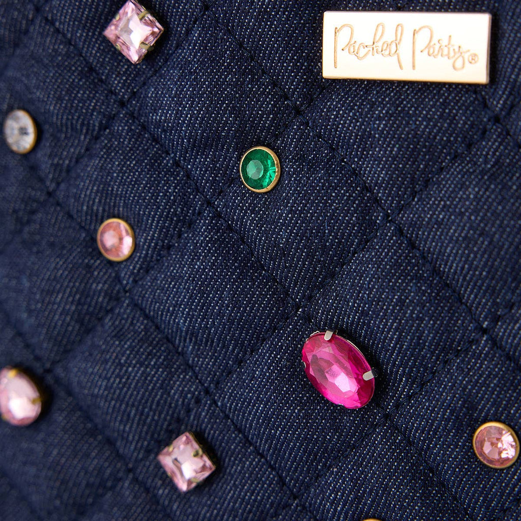 PACKED PARTY: Denim & Gems Quilted Lunchbox