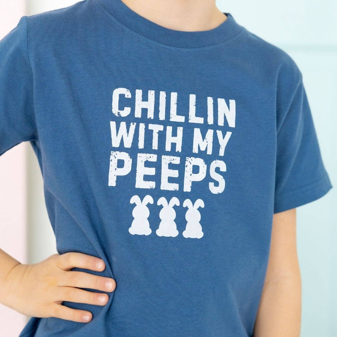 Sweet Wink: Chillin With My Peeps Easter Short Sleeve T-Shirt - Kids