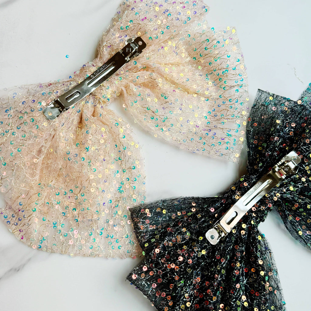 ELLISON+YOUNG: Shimmer Lover Bow Hair Clip