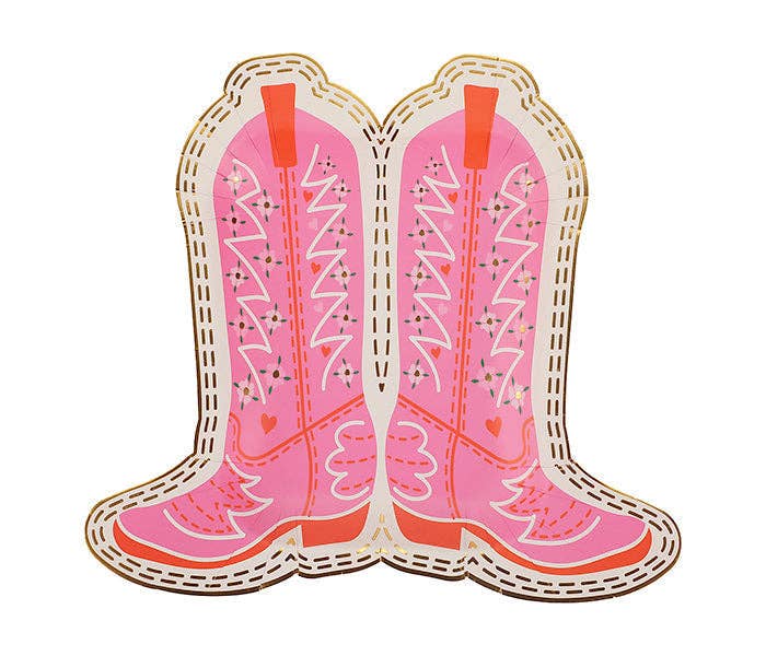 Packed Party : Cowboy Boot Dessert Plates (10 count)