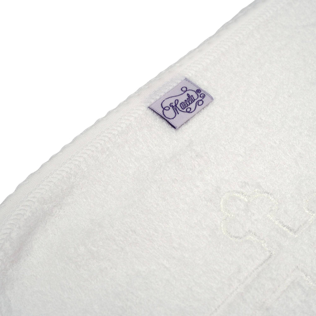 White Pima Burp Cloth