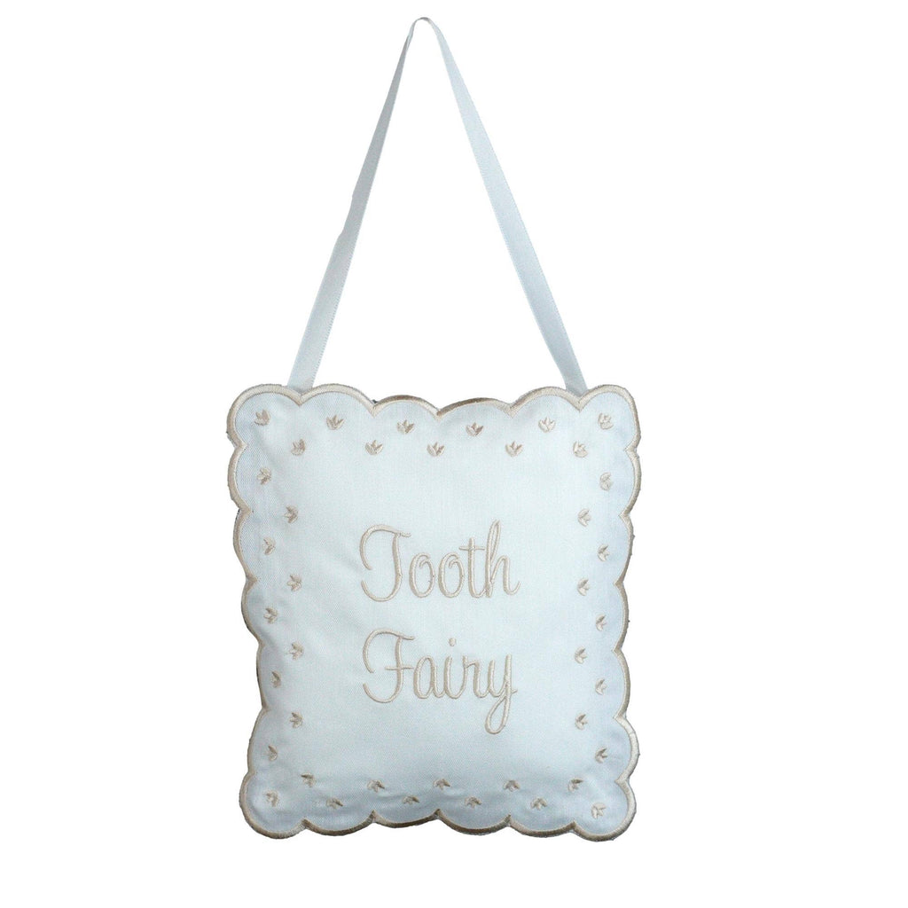 Linen Tooth Fairy Sign Pillow