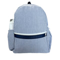 MINT : NAVY SEERSUCKER BACKPACK