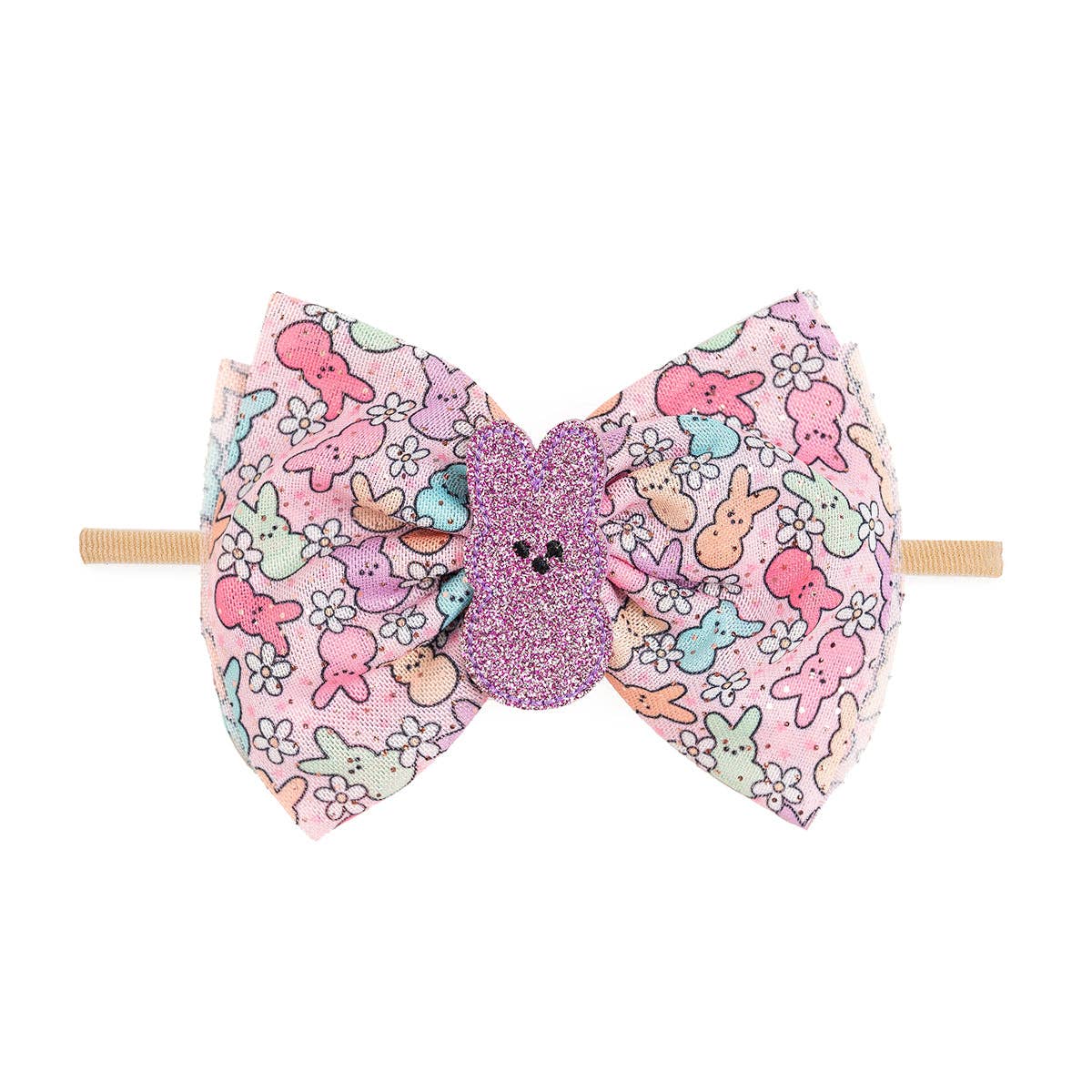 Sweet Wink: Easter Peeps Tulle Bow Baby Headband - Baby - Easter Basket