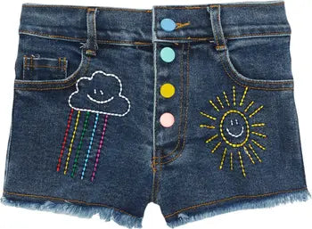 RAINBOW DEMIN SHORTS