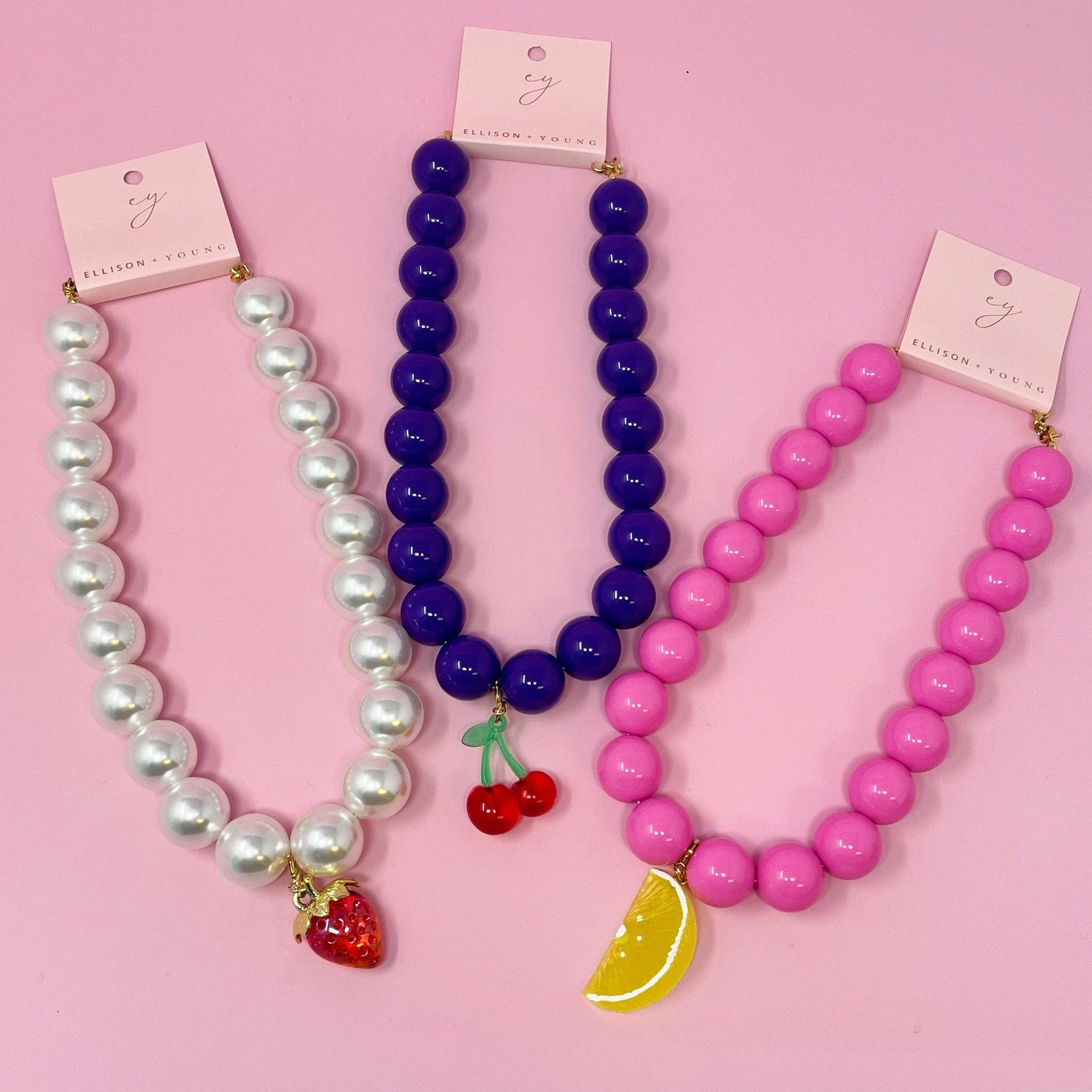 Ellison & Young : Color Bauble Fruit Lovely Necklace
