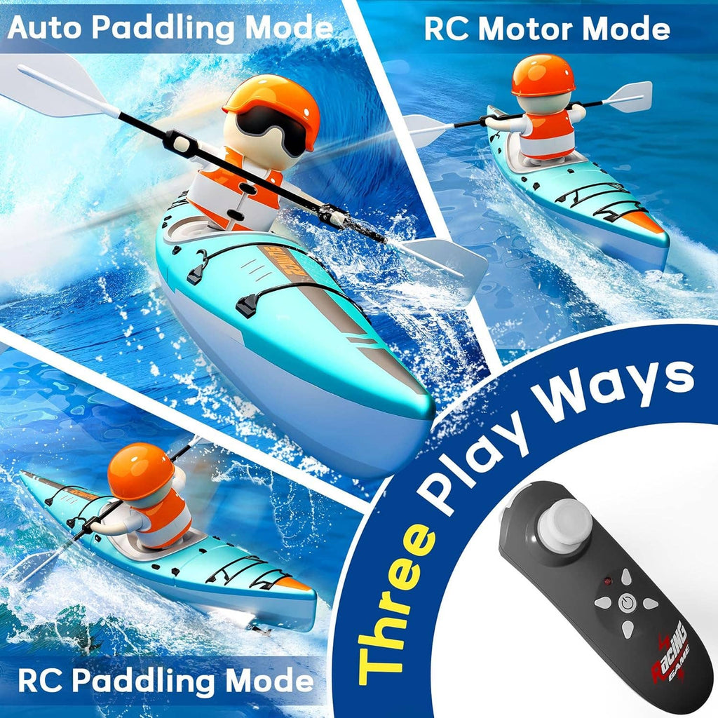 Remote Control Kayak Paddler - Boat Water Racer Kids Toy