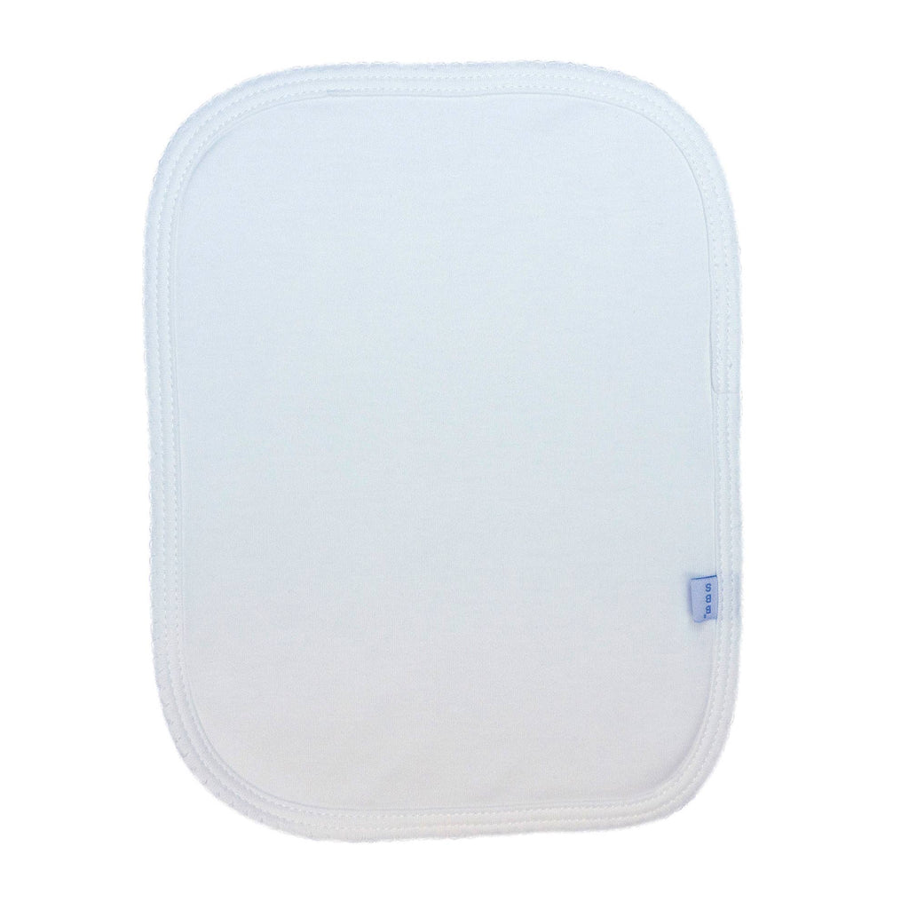 White Pima Burp Cloth