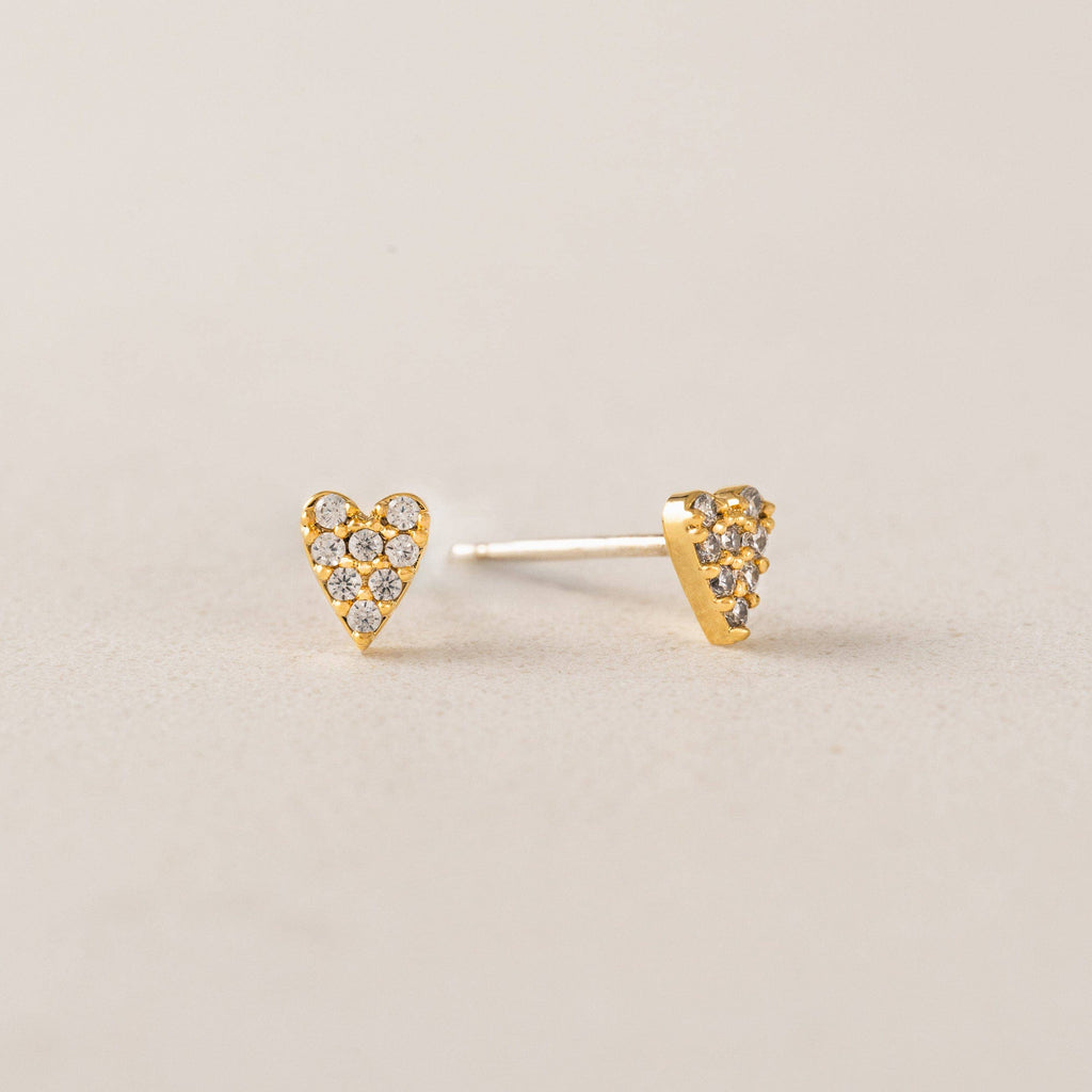 Flutter Heart Studs