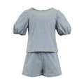 LOLA AND THE BOYS: GEM DENIM SHORT SET
