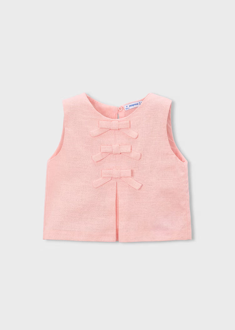 MAYORAL : Girl Bow Top Set