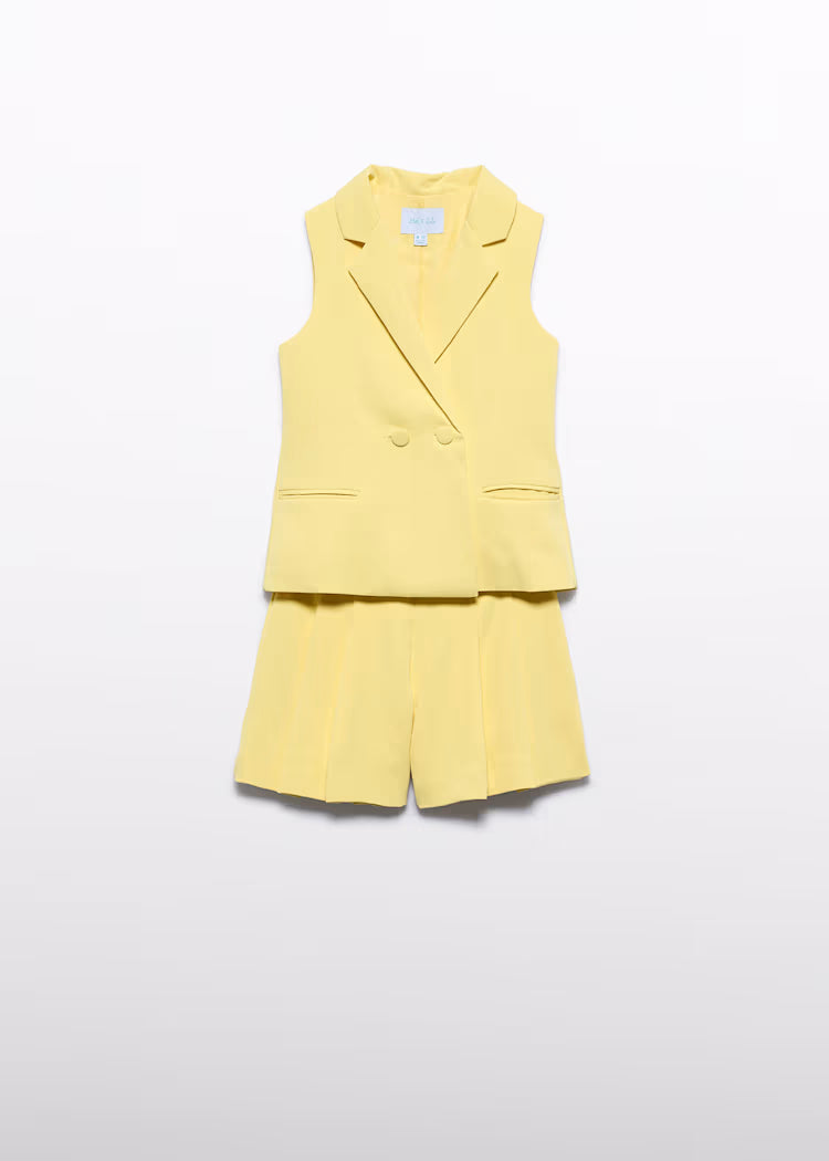 ABEL & LULA : Girl Crepe Shorts and Vest Set