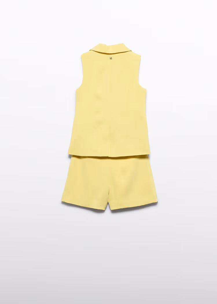 ABEL & LULA : Girl Crepe Shorts and Vest Set